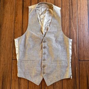 Cartier Mens Vintage Vest Tweed Waistcoat Size Small Dapper